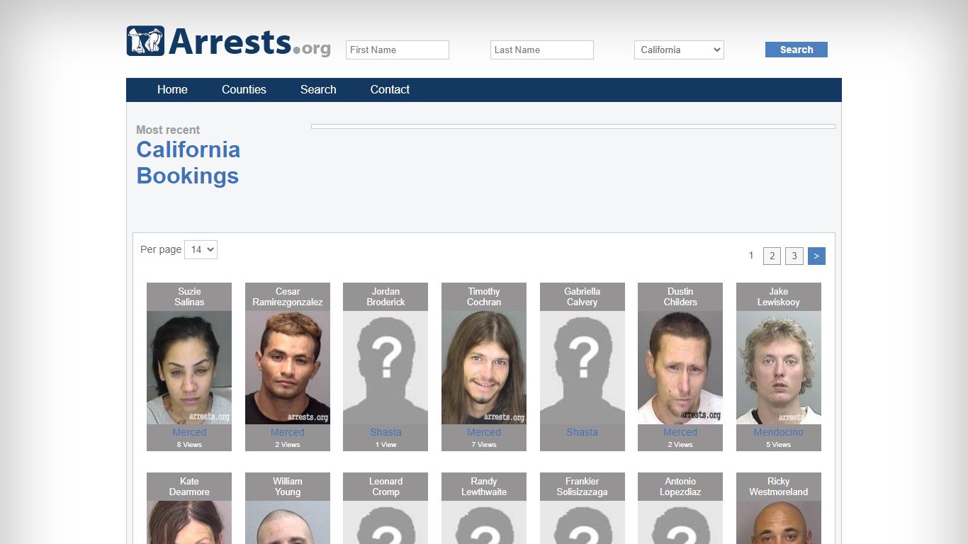 California Arrests and Inmate Search